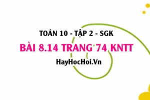 Bài 8.14 trang 74 Toán 10 tập 2 Kết nối tri thức: Khai triển biểu thức chứa căn thức